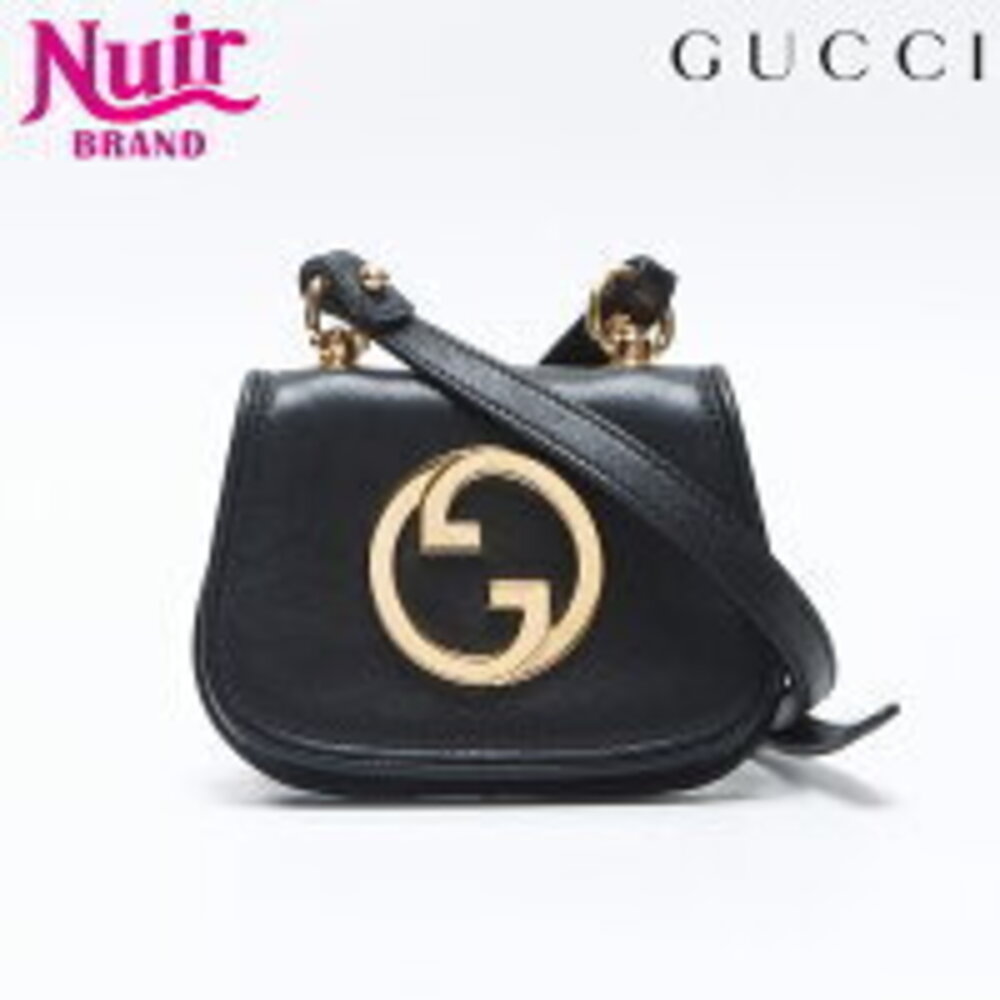 Gucci Blondie Shoulder Wallet Bag Black